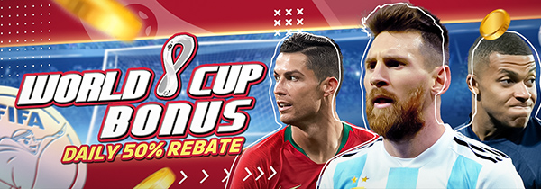 2022 World Cup Sign Up Bonus, Sports Bonus Araw-araw na 50% Rebate