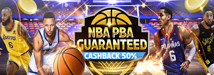 NBA, PBA Basketball Guaranteed na Cashback na 50%, Sports Bonus na ?5000