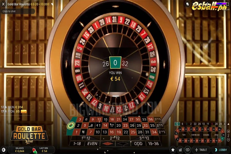 Gold Bar Roulette Evolution, Evolution Gold Bar Roulette Live