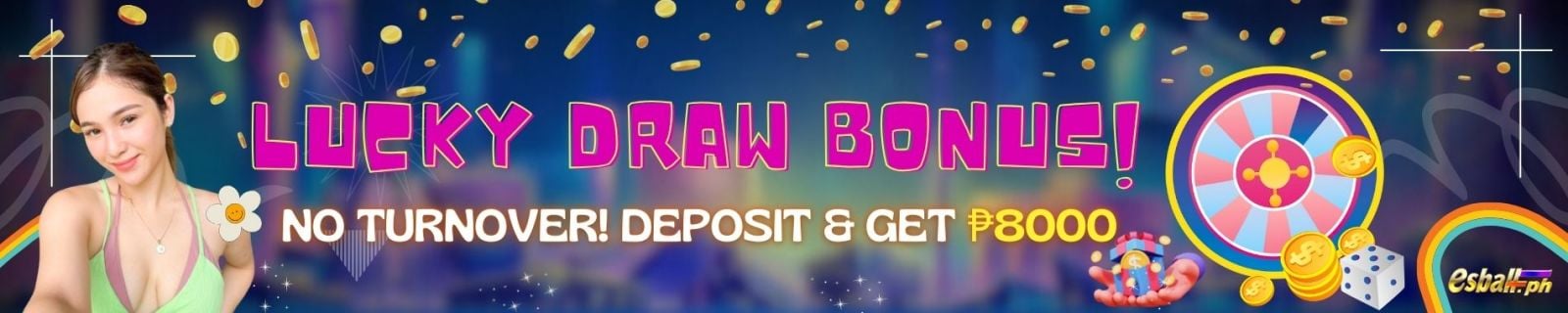 Online Casino NO Turnover Bonus ?8000 Lucky Draw