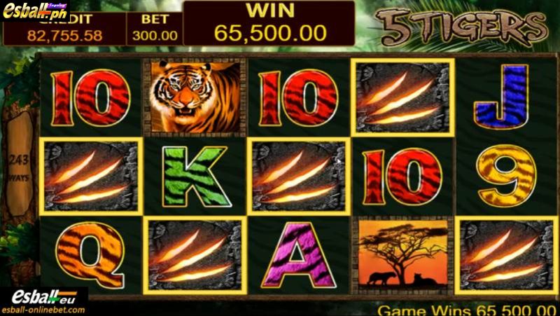 PS 5 Tigers Slot Game, Animal Gone Wild – Higher Chance Win Big