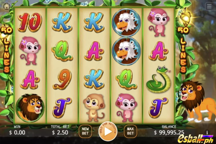 5 Cartoon Themed Slot Machines-Lion King & Eagle King Slot Game